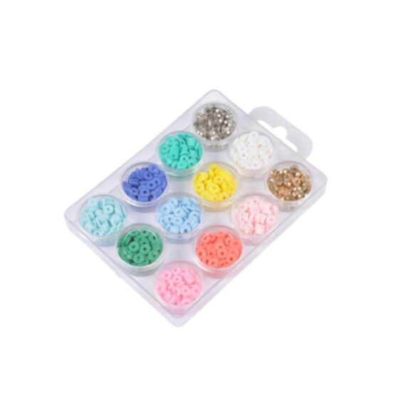 Set de démarrage perles de Heishi +1000 pièces  12 couleurs - HOMEA