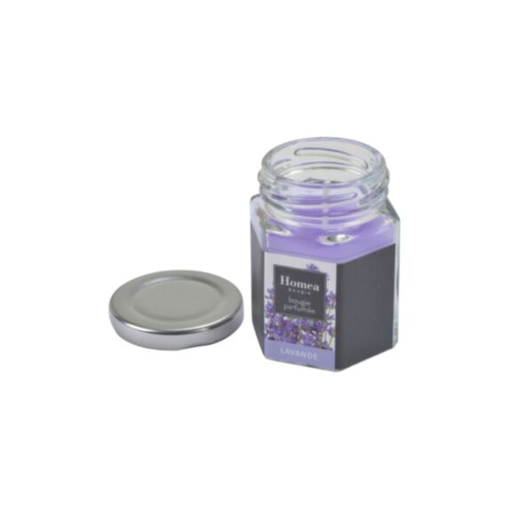 Bougie en pot couvercle Essentiel lavande Ø5,5 x H5,5 cm - HOMEA