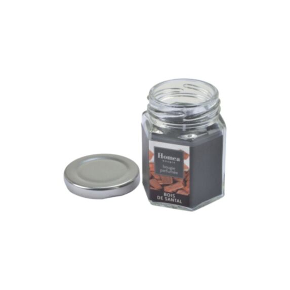 Bougie en pot couvercle Essentiel bois de santal Ø5,5 x H5,5 cm - HOMEA