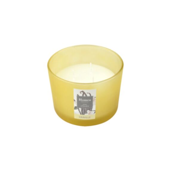 Bougie en pot Essentiel vanille Ø11 x H8 cm - HOMEA