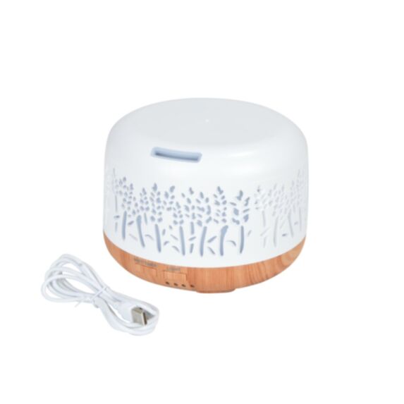Diffuseur d'arômes Nature 300 mL effet bois avec 7 couleurs LED - HOMEA