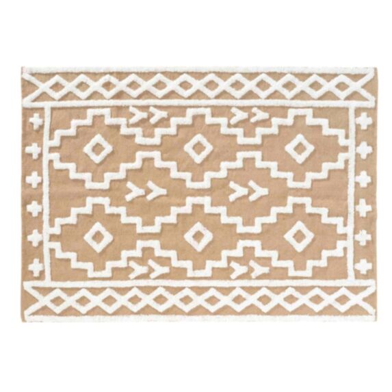 Tapis Medine tissé 120 x 170 cm jute/coton -  D.D'INTERIEUR