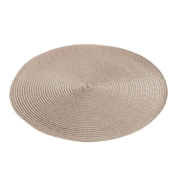 Set de table Ø35 cm Zebulon taupe - D.D'INTERIEUR