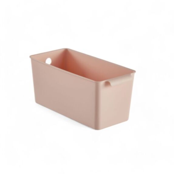 Bac de rangement plastique 28 x 14 x 13 cm rose - UTILITY