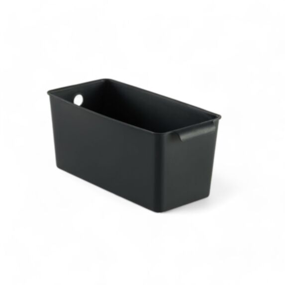 Bac de rangement plastique 28 x 14 x 13 cm noir - UTILITY