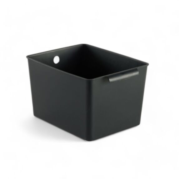 Bac de rangement plastique 25 x 19 x 15 cm noir - UTILITY