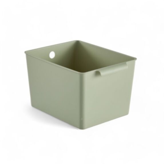 Bac de rangement plastique 25 x 19 x 15 cm vert - UTILITY