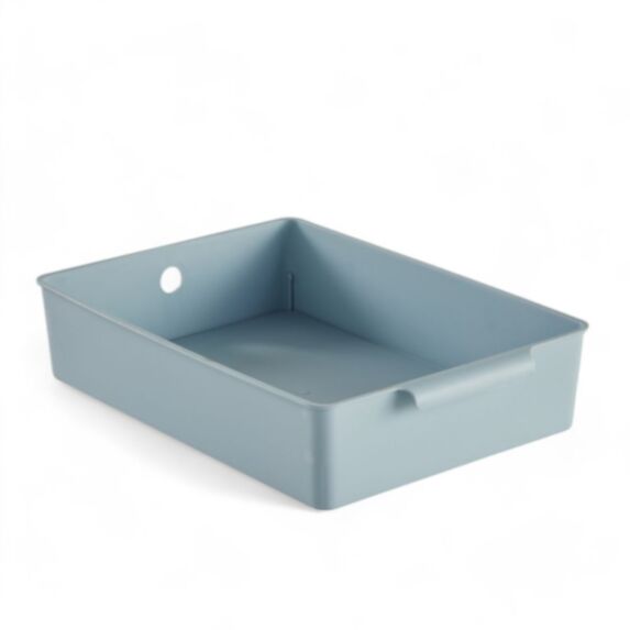 Bac de rangement plastique 34 x 24 x 7 cm bleu - UTILITY