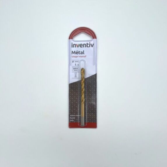 Foret métal HSS titane Ø6,5 mm - INVENTIV