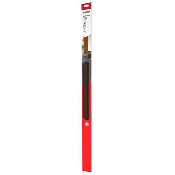 Bas de porte isolant à lèvre à visser 1m Marron - INVENTIV