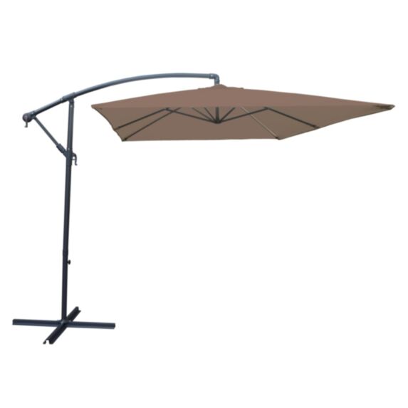 Parasol deporté Alto 3x2m taupe - INVENTIV