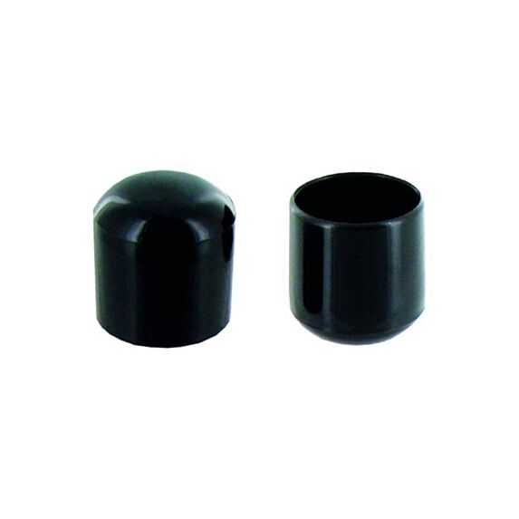 Set de 8 patins enveloppants Ø12 mm plastique noir - INVENTIV