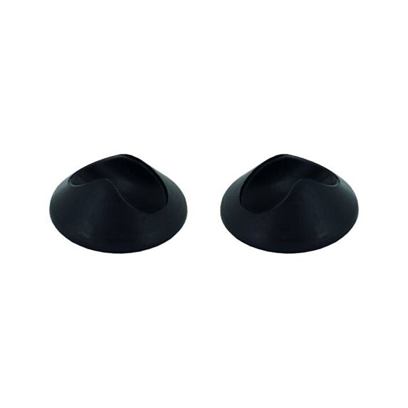 Set de 4 patins à clipser Ø28 mm plastique noir - INVENTIV