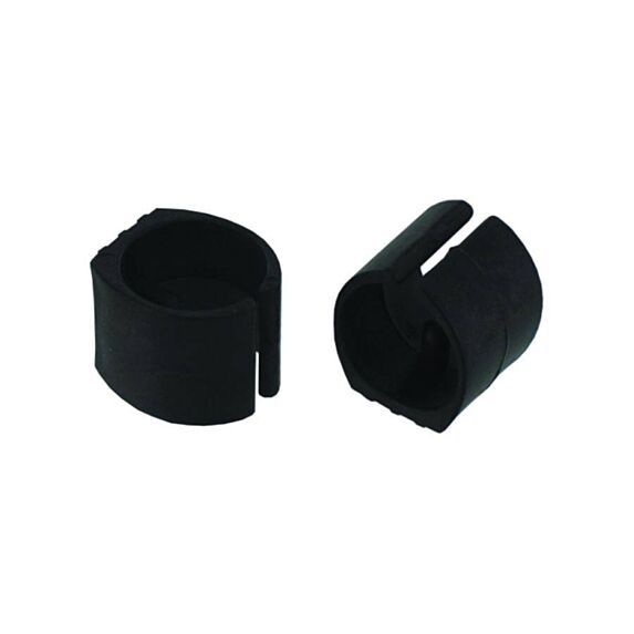 Set de 4 patins à clipser Ø19/21 mm plastique noir - INVENTIV
