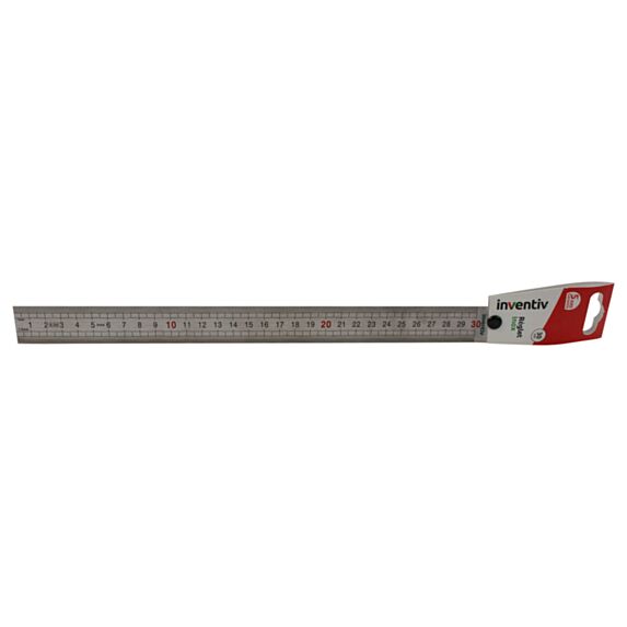 Reglet en acier inoxydable 30 cm - INVENTIV