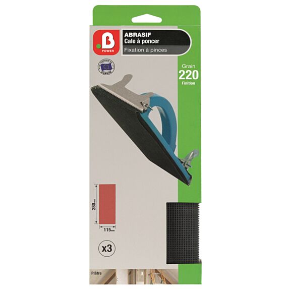 5 feuilles Cale Platre G220 115x280- B POWER
