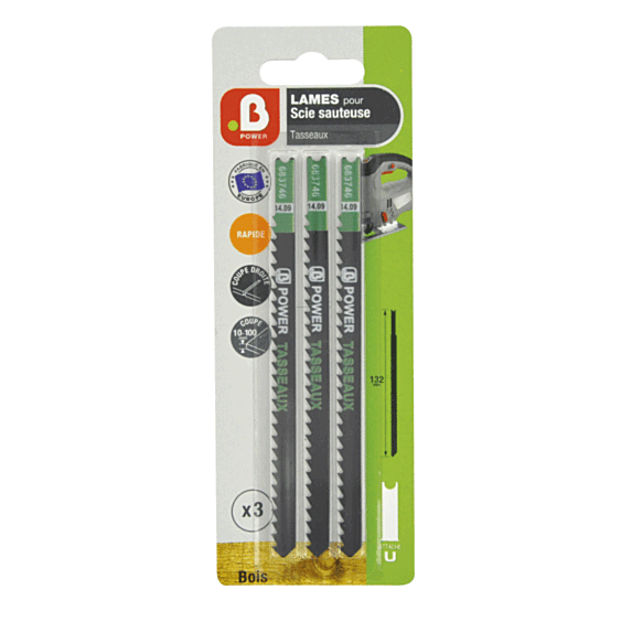 lame scie sauteuse en u tasseaux bpower - B POWER