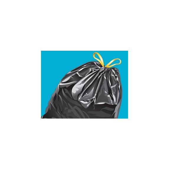 10 sacs poubelle coulisse 50 L - INVENTIV