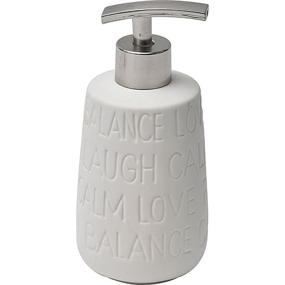 Distributeur à savon grès relax 430 mL - creme