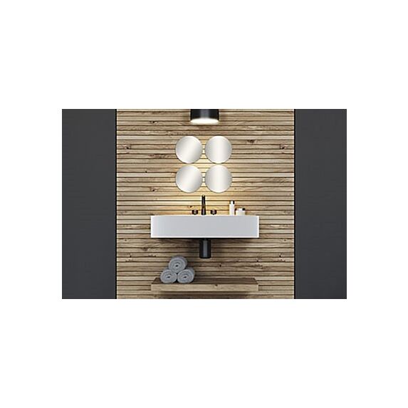 Set de 4 miroirs ronds diamètre 20 cm 2 mm modèle moyen - uni