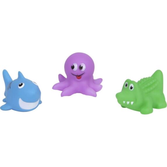 Set de 3 animaux de bain sonores PVC Enfantine