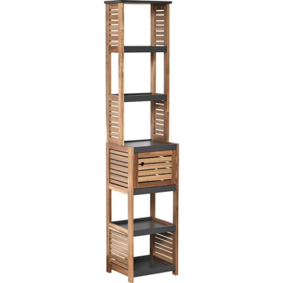 Colonne 1 porte acacia/MDF Element - TENDANCE