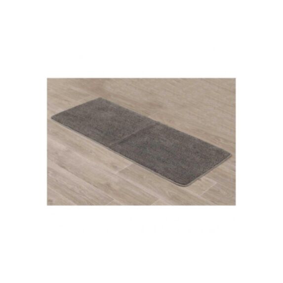Tapis microfibre double vasque 50 x 120 cm taupe - TENDANCE