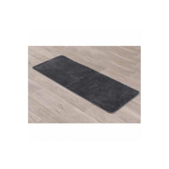 Tapis microfibre double vasque 50 x 120 cm gris foncé - TENDANCE