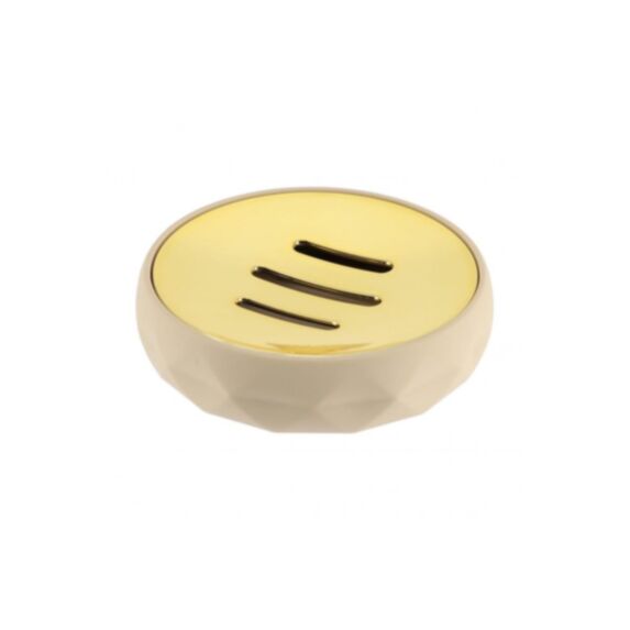Porte savon ABS/caoutchou beige - TENDANCE