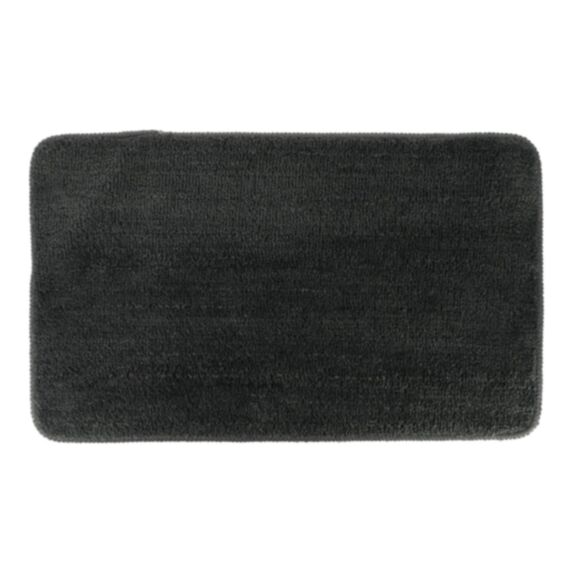 Tapis microfibre doux 45 x 75 cm gris foncé - TENDANCE