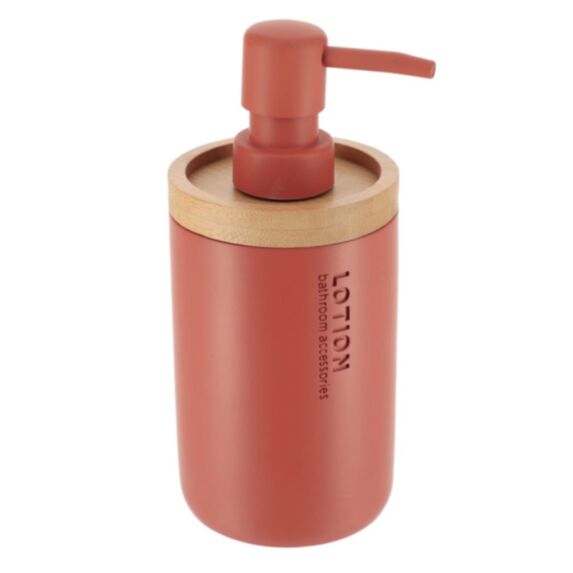 Distributeur à savon polyrésine 280 mL terracotta - TENDANCE