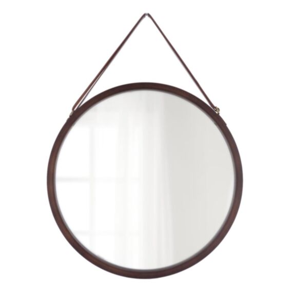 Miroir à suspendre bambou Ø38 cm bambou/marron - TENDANCE