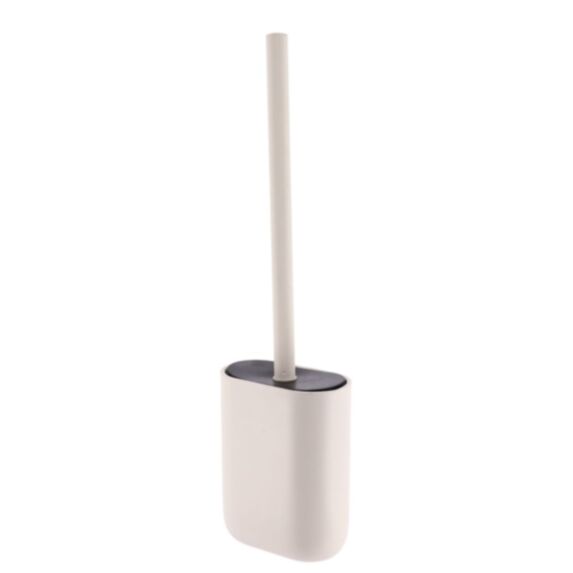 Brosse WC ovale polyrésine Japandi beige - TENDANCE