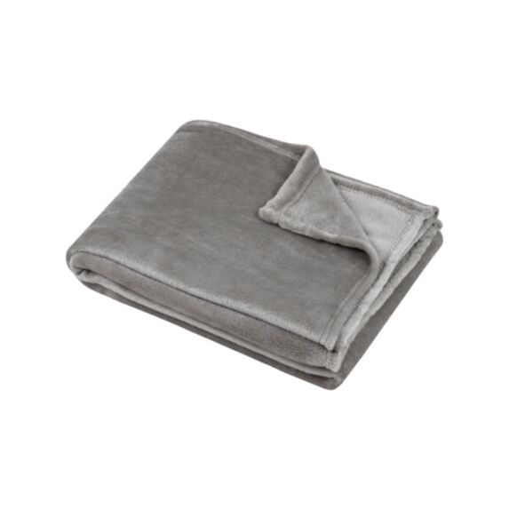 Plaid polyester Standford 130 x 160 cm naturel - LOVELY CASA