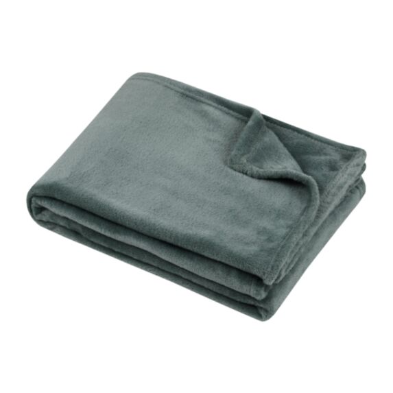 Plaid polyester Standford 180 x 220 cm vert jade - LOVELY CASA