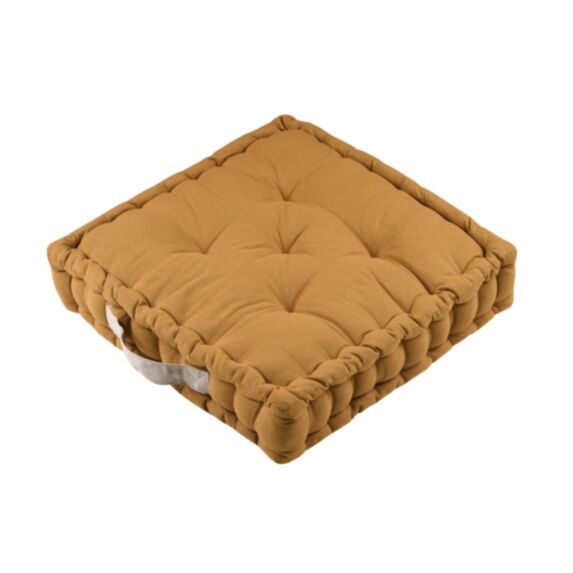 Coussin de sol Duo 45 x 45 x 10 cm curry - STOF