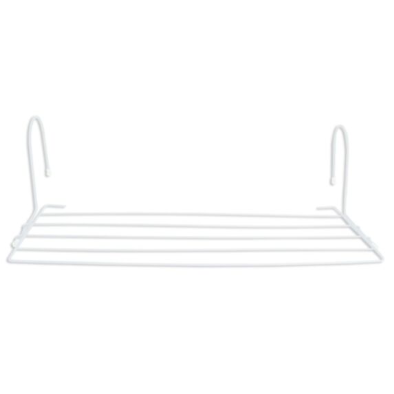 Séchoir de balcon/radiateur 2,5 m d'étendage blanc - MSV