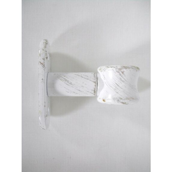 Lot de 2 supports simple ⌀ 20 50 mm - blanc/or