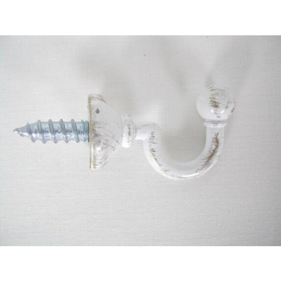 Lot de 2 gonds crosse  - blanc/or