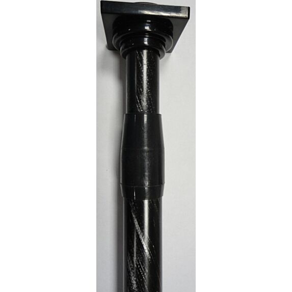 Tringle extensible entre-murs ⌀ 22 135-250 cm - noir et argent