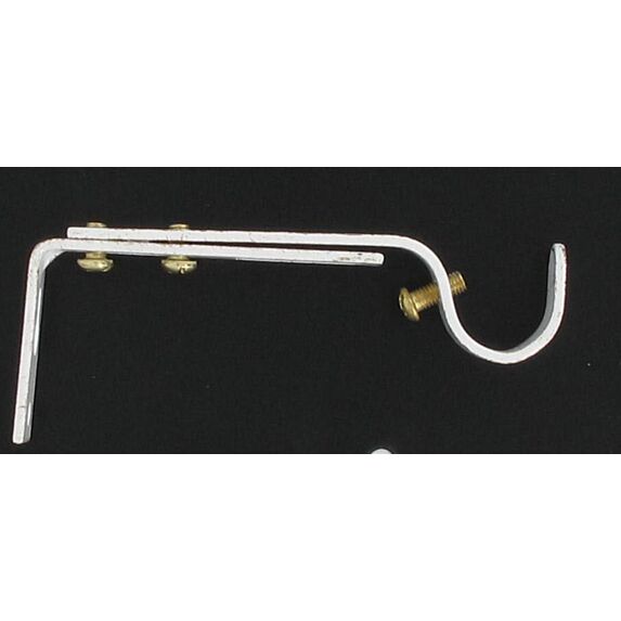 Lot de 2 supports gouttière extensible ⌀ 20 110-150 mm - blanc/or