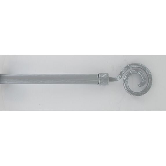 Kit extensible 120-210 cm ⌀ 19 embout Demeure - gris/blanc