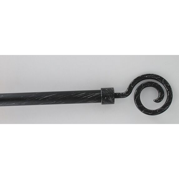 Kit extensible 210-380 cm ⌀ 19 embout Demeure - noir/argent