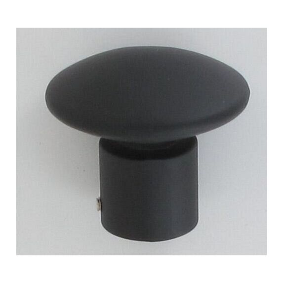Lot de 2 embouts champignon ⌀ 20 - noir mat