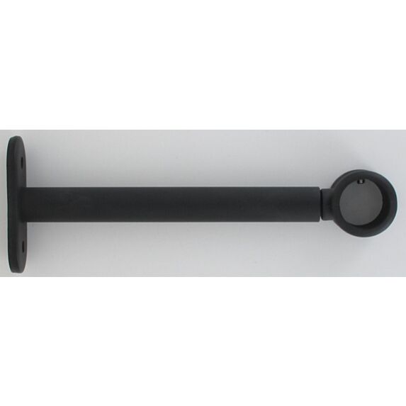 Lot de 2 supports simple ⌀ 20 150 mm - noir mat