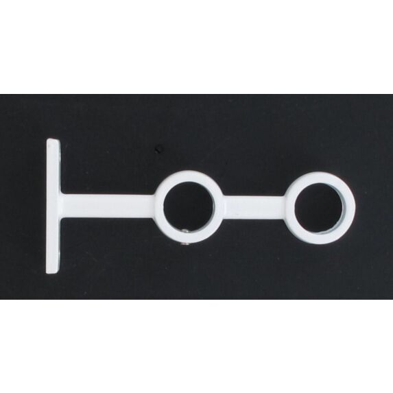Lot de 2 supports double ⌀ 16 - blanc