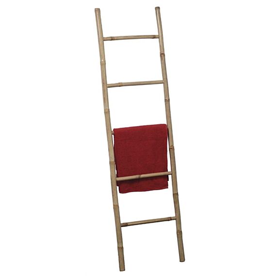 Echelle porte serviettes 5 barreaux 100% bambou