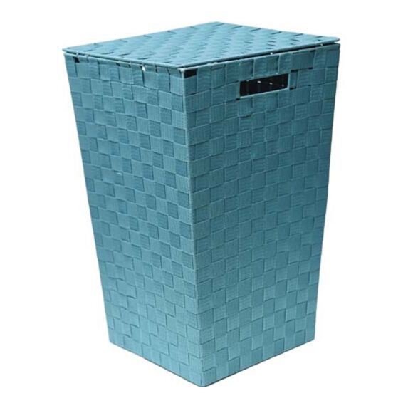 Panière à linge polyester evasee - turquoise - TENDANCE