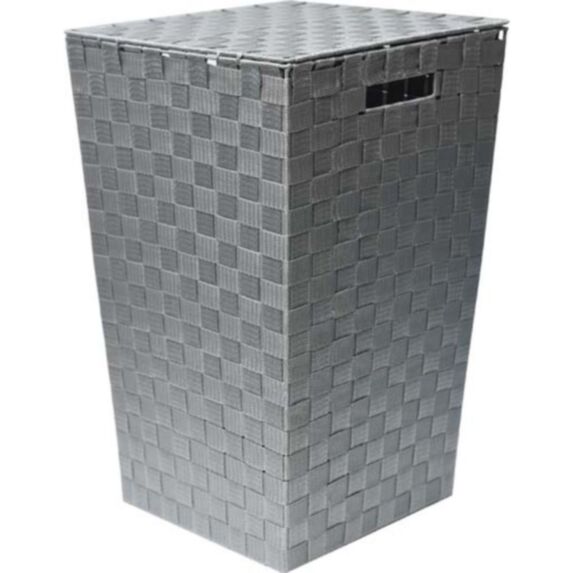 Panière à linge polyester evasee - gris - TENDANCE