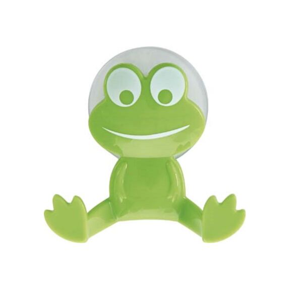 Crochet grenouille sur ventouse - anis